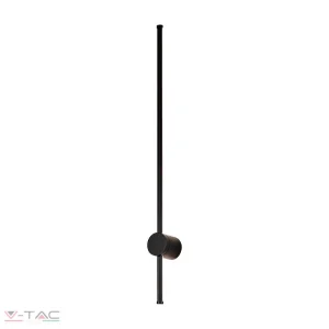 12W LED fekete fali lámpa 3000K IP65 - 6834