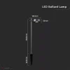 7W LED leszúrható kerti lámpa fekete 4000K IP54 - 6839 - Image 3