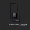 20W LED fali lámpa fekete 3000K IP20 - 6842 - Image 2