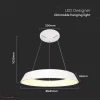 48W LED gyűrű csillár fehér TRIAC dimmelhető 3000K - 6903 - Image 2