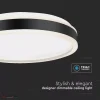 38W Fekete keretes LED TRIAC dimmelhető mennyezeti lámpa kör 4000K - 6908 - Image 3