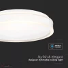 42W Fehér keretes LED TRIAC dimmelhető mennyezeti lámpa kör 4000K - 6912 - Image 4