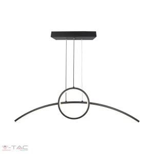 30W Fekete LED Design csillár 4000K - 6933