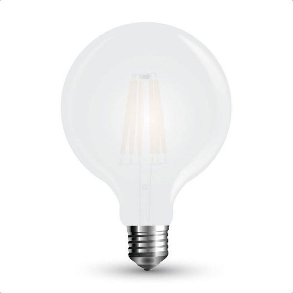 Retro LED izzó - 10W Filament E27 G125 6400K - 7190