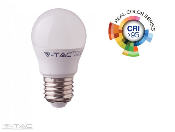 5,5W LED izzó CRI>95 E27 G45 6400K - 7493