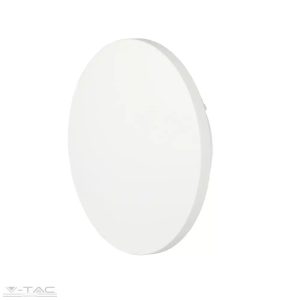 6W fehér kerek fali lámpa, hátra világít, IP65 4000K - 7525