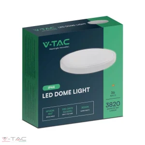 36W LED mennyezeti lámpa kerek fehér 6500K IP44 - 76231