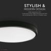 18W Fekete LED Mennyezeti lámpa kör 3000K IP44 - 7633 - Image 2