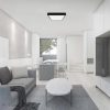 18W Fekete LED Mennyezeti lámpa négyszög 6500K IP44 - 7644 - Image 3