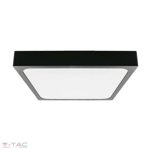 24W Fekete LED Mennyezeti lámpa négyszög 3000K IP44 - 7645
