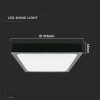 24W Fekete LED Mennyezeti lámpa négyszög 4000K IP44 - 7646 - Image 3