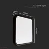 24W LED Mennyezeti lámpa négyzet alakú fekete 3000K IP44 - 76451 - Image 2