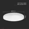 24W fehér LED mozgásérzékelős mennyezeti lámpa kör 3000K IP44 - 76621-24 - Image 5