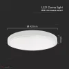 36W LED mennyezeti lámpa kerek mikrohullámú érzékelővel fehér 4000K IP44 - 76651 - Image 2