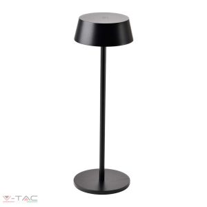 2W fekete LED újratölthető asztali lámpa 3000K - 7690