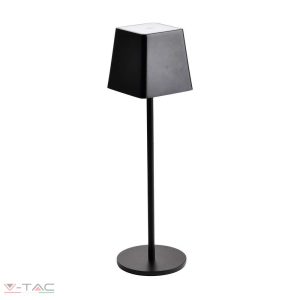 2W fekete LED újratölthető asztali lámpa 3000K - 7692