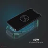 30000 mAh napelemes Power Bank fekete - 7836 - Image 4