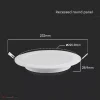 18W Kör LED Panel süllyeszthető Samsung chip 3000K - 78641 - Image 2