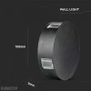 4W LED fekete kör fali lámpa 3000K IP65 - 8215 - Image 7