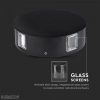 4W LED fekete kör fali lámpa 3000K IP65 - 8215 - Image 6