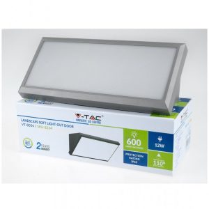 20W Kültéri fali lámpa szürke 3000K IP65 - 8236