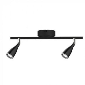 4,5W forgatható dupla LED lámpa fekete 3000K - 8267