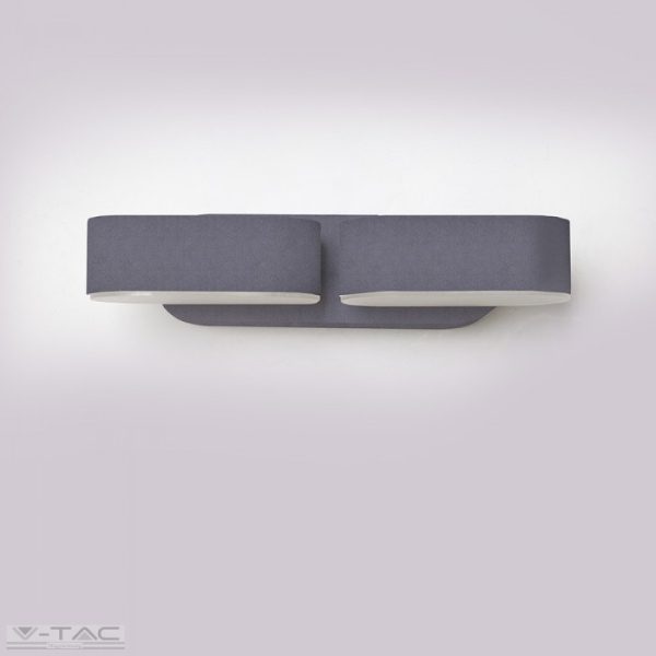 12W Led fali lámpa szürke 3000K - 8294