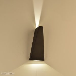 6W LED fali lámpatest fekete IP65 4000K - 8298