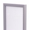 80W Exkluzív irodai LED állólámpa, dimmelhető, le/föl irány, ezüst 4000K - 8521 - Image 3