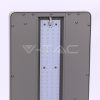 80W Exkluzív irodai LED állólámpa, dimmelhető, le/föl irány, ezüst 4000K - 8523 - Image 4