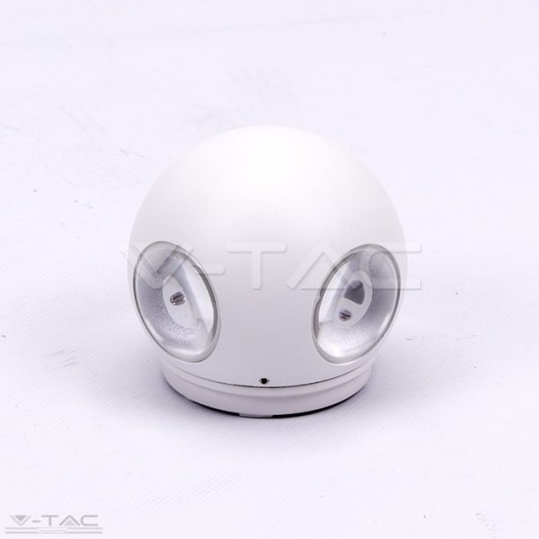4W LED design gömb fali lámpa fehér IP65 4000K - 8552