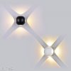 4W LED design gömb fali lámpa fekete IP65 3000K - 8553 - Image 2