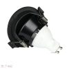 GU10 félhold beépítőkeret fekete kör - 8608 - Image 3