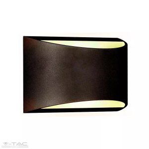 10W LED fel-le világító fali lámpa fekete 4000K IP54 - 8684