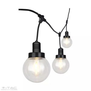 E27 foglalattal ellátott fűzér dugvillával 3m IP65 - 8971