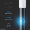 Fekete kerti mozgásérzékelős álló lámpatest E27 foglalattal, 220V dugalj, acél váz IP44 - 8979 - Image 4