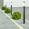 Fekete rögzíthető kerti mozgásérzékelős álló lámpatest E27 foglalattal acél váz IP44 - 8984 - Image 2