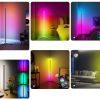 Led állólámpa, 125 cm, távirányítóval, DRGB, dimmelhető, USB, WIFI/Bluetooth, TUYA, LEDISSIMO AMBIENT TikTok LIGHT - Image 2