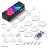 Digitális RGB HEXALED szett, 6 db-os, távirányítóval, USB, DRGB, dimmelhető, WIFI/Bluetooth, TUYA, LEDISSIMO AMBIENT TikTok LIGHT - Image 2