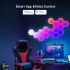 Digitális RGB HEXALED szett, 6 db-os, távirányítóval, USB, DRGB, dimmelhető, WIFI/Bluetooth, TUYA, LEDISSIMO AMBIENT TikTok LIGHT - Image 4