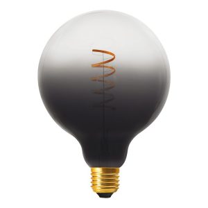 G125 Sötét szürke LED izzó, Pasztell, spirál izzószállal 5W E27 dimmelhető
