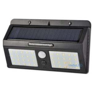 Solar LED lámpa 5W, alkonykapcsoló, mozgásérzékelő