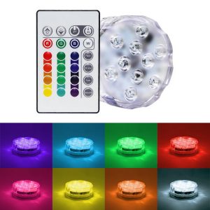 Távirányítós RGB víz alatti dekorfény