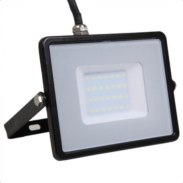 30W LED reflektor Samsung chip fekete 4000K - PRO401