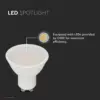 10W LED spotlámpa GU10 CREE chip 100°