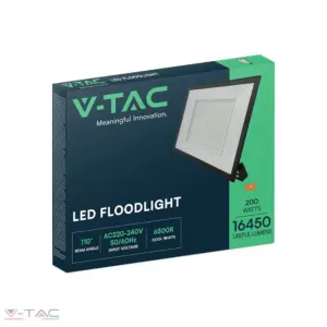 200W fekete LED reflektor