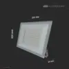 100W fehér LED reflektor