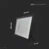 100W fekete LED reflektor