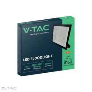 100W fekete LED reflektor