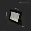 20W fekete LED reflektor
